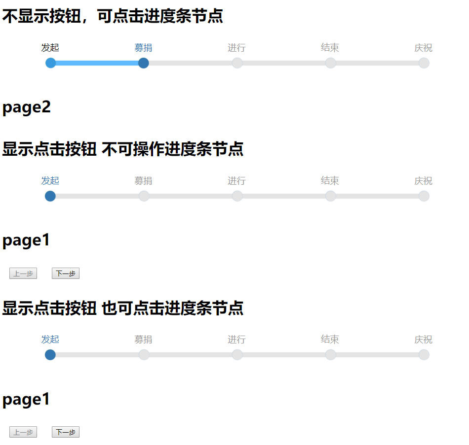 jquery步骤节点进度条代码
